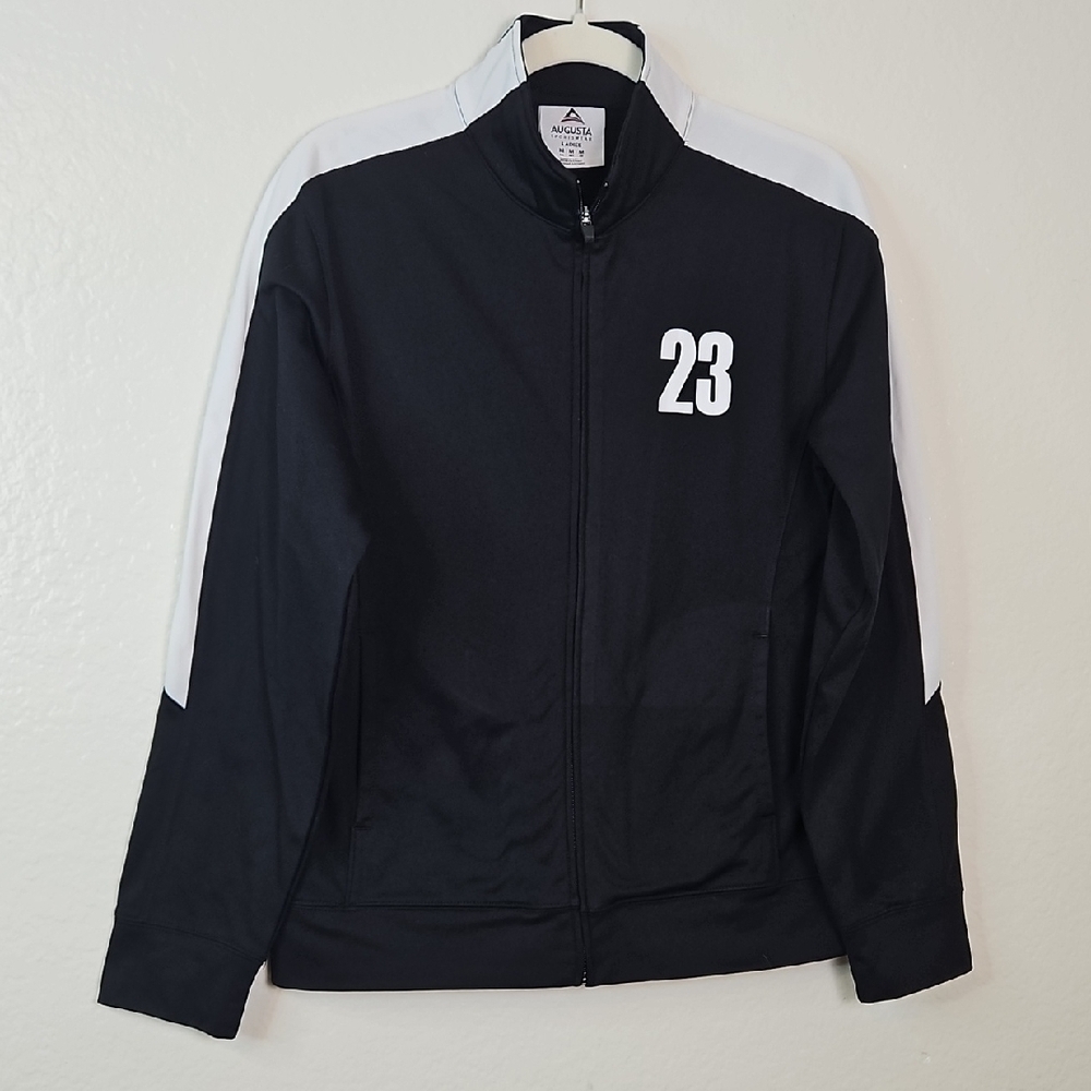 Augusta Sportswear Black and White Windbreaker